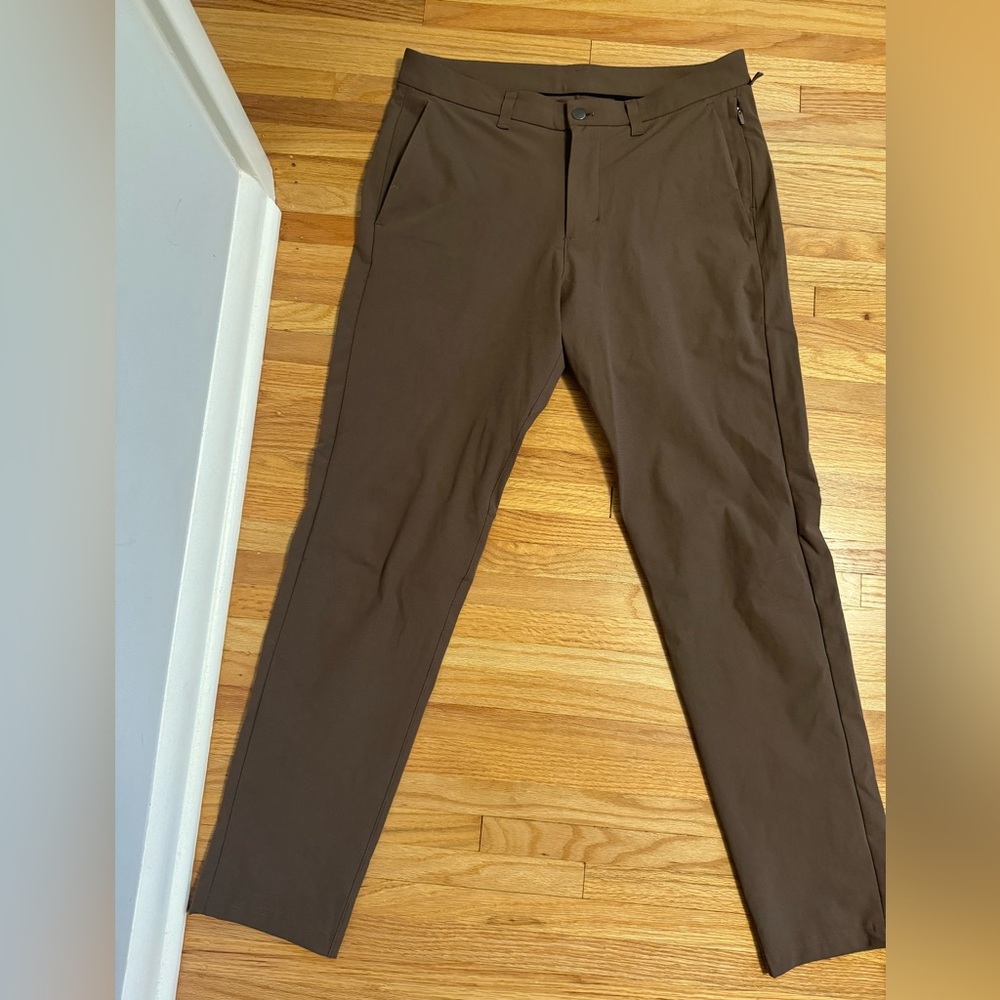 Lululemon Slim Commission 33W Pants Warpstreme Dark Mocha
